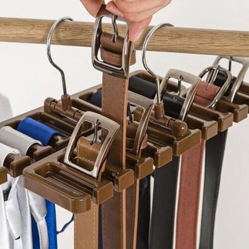 4pcs/lot Belts Storage Clothes Hangers for Scarves Socks Ties Multifunctional Hanger Closet Space Saving