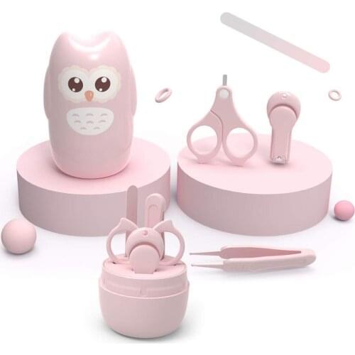 4 In 1 Newborn Baby Nail Care Set Nail Trimmer Kids Safe Portable Nail Clipper Scissor File Tweezer Newborn Manicure Cutter Kits