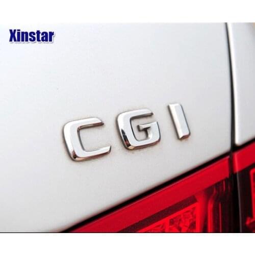ABS CGI Badge car rear emblem sticker for Mercedes Benz w117 cla45 w205 c63 w212 e63 w207 w176 a45 x156 gla45 AMG Styling