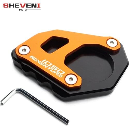 Motorcycle Accessories CNC For KTM Adventure 1290 1050 1090 1190 1290 Adv Kickstand Foot Side Stand Extension Pad Support Plate
