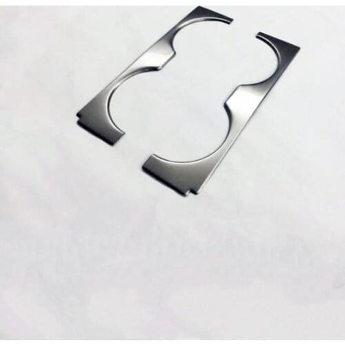 Free Shipping For Honda JADE 2PCS High Quality Stainless Steel Car Water Cup Cover Trim Car Styling Accessories