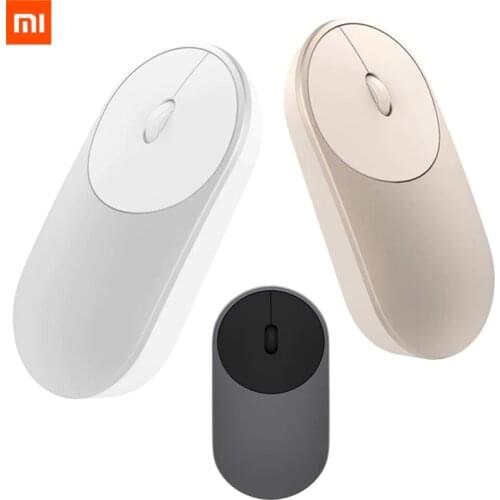 3 Colors Xiaomi Mini Wireless Mouse Aluminium Alloy ABS Support 2.4Ghz Wifi Bluetooth 4.0 For Windows 8 Win10 Laptop Computer