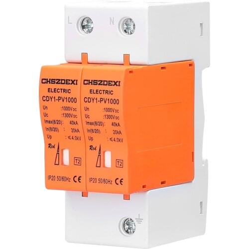 CDY1-PV1000 1000V Surge Protector Protective Low Voltage Arrester Device Protecting Equipment