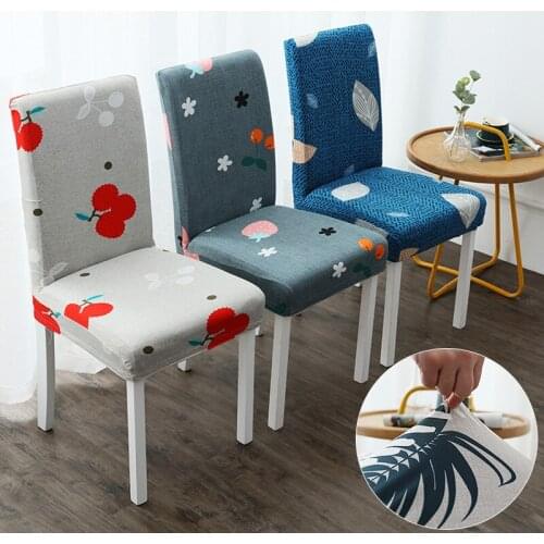 New Printed Stretch Chair Cover Big Elastic Seat Chair Cover Office Chair Slipcovers Restaurant Hotel Home Wedding Banquet Decor