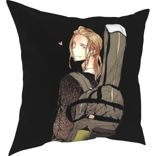 Guitarist Given Pillowcase Printing Polyester Cushion Cover Gift Anime Pillow Case Cover Home Square 18"