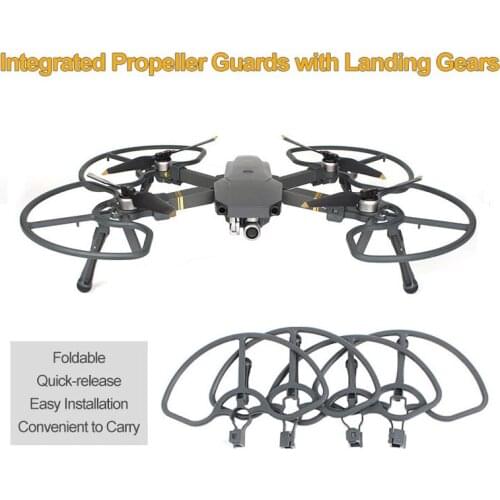 For DJI Mavic Pro Drone Foldable Propellers Protector Shielding Rings Integrated Propeller Guards With Landing Gears Accessories