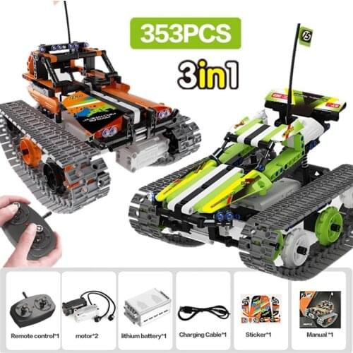 Multiple combinations RC Robot Electric Building Blocks Technical Remote Control Intelligent Robot Bricks Toys For Children Gift