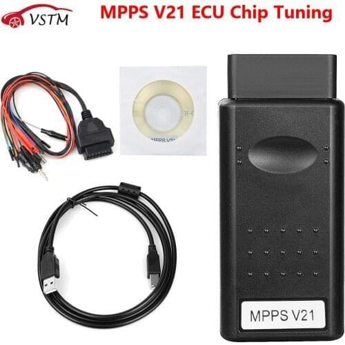 Newe OBD2 MPPS V21 Auto ECU Chip Tuning Interface MPPS V18 For EDC15 EDC16 EDC17 MPPS 16 Multi-Language CAN Flasher Remap Cable