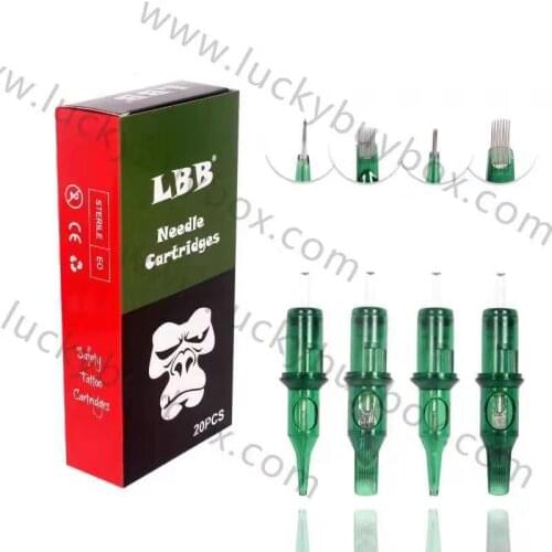 40pcs Cartridge Needles LBB Disposable Semi-Permanent Makeup Tattoo Cartridge Needle #12RM/Tattoo Gun Supplies Free Shipping