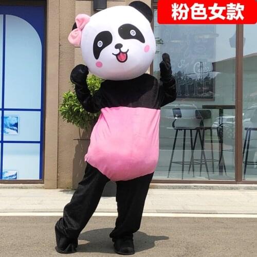 Panda Mascot Costume Adult Halloween Costume New Version Chinese Giant Panda Christmas Cosplay Mascot