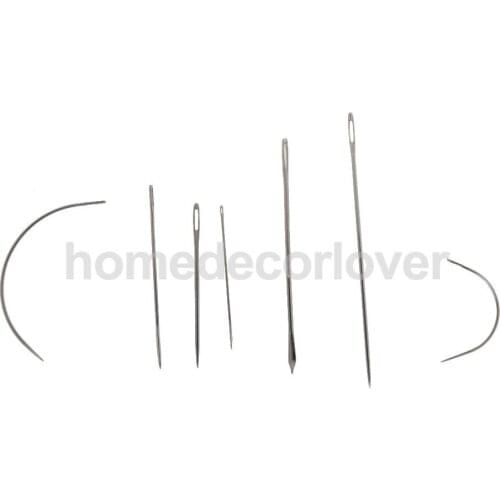 7pcs Sewing Needles Repair Kit Upholstery Carpet Leather Curved Canvas