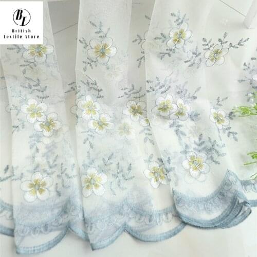 New Simple Plum Curtains for Living Dining Room Bedroom Embroidery Curtains, White Gauze Curtains, Three-color Plum Curtains