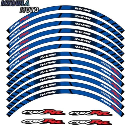 New high quality 12 Pcs Fit Motorcycle Wheel Sticker stripe Reflective Rim For GSX-R GSX-R750 GSXR1000 750 1000 gsxr