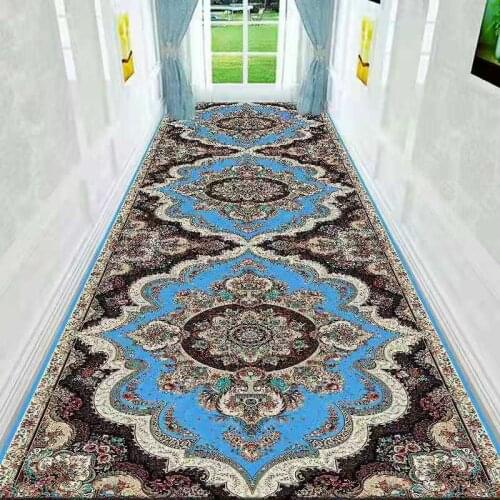 Persian Style Hallway Carpet Vintage Bedroom Bedside Rug Home Hotel Aisle Corridor Rug Runner Rug Europe Stair Carpet