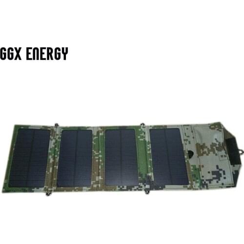 GGX ENERGY 8W 5V Portable Solar Array USB Folding Solar Panel Charger Bag