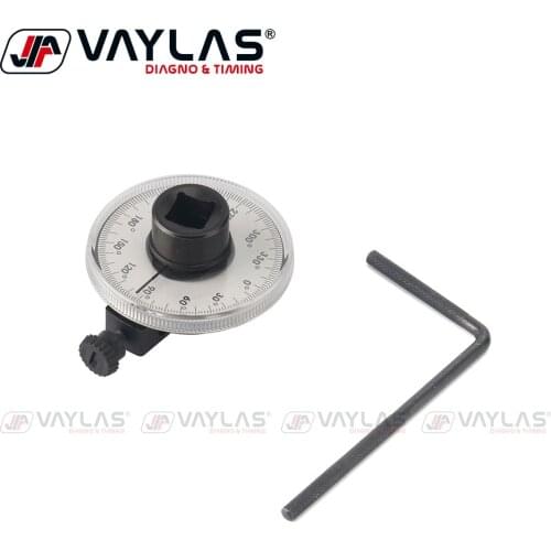 1/2" Drive Torque Angle Gauge Wrench Adjustable Torque Angle Gauge Rotation Auto Garage Tool Set