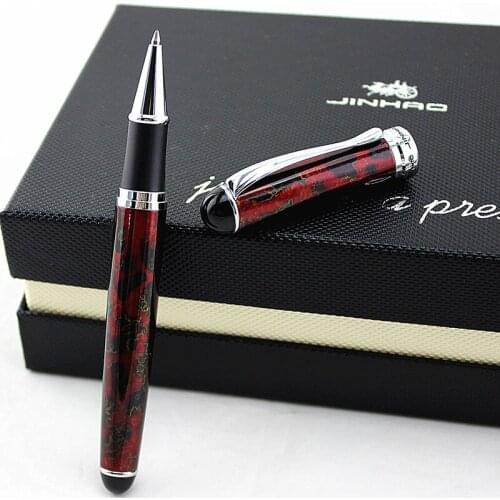 JINHAO X750 Burgundy shimmering sands Business Gift Medium Nib Rollerball Pen New