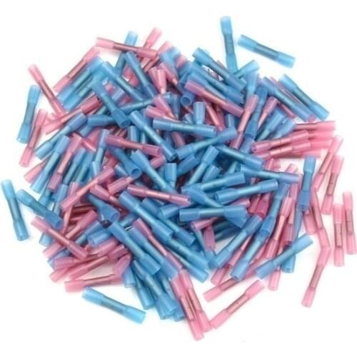 120PCS Waterproof Solder Seal Heat Shrink Butt Connectors with Soldering Sleeve Crimp Terminal end crimps terminals for wire