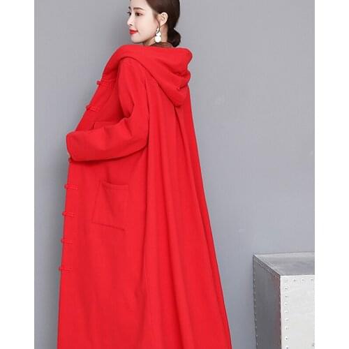 Autumn Winter Fashion Long Trench Coat Women Plus Size Single-breasted Solid Plus Velvet Thickening Lady Windbreaker Clothes 3XL