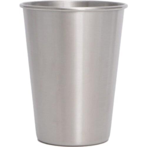 VFGTERTE 350ml 304 Stainless Steel Cups Tumbler Pint Glasses Metal Cold Cup Water Beer Milk Drinking Tumbler Home Kitchen Party