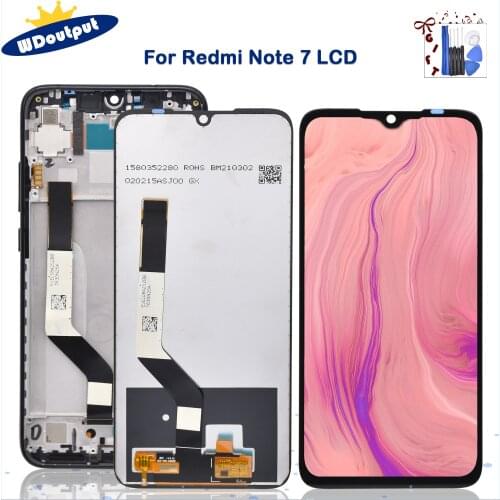 Original for Xiaomi Redmi Note 7 LCD Display Screen Touch Digitizer Assembly With Frame Note7 Pro M1901F7G LCD Display 10 Touch