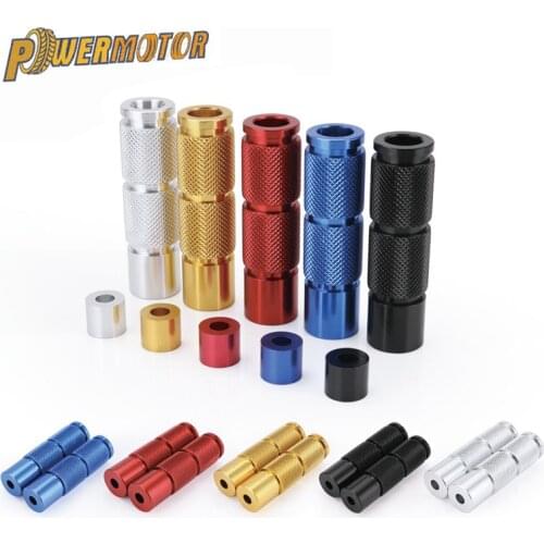 1Pair CNC Aluminum Motorcycle Round PedalsRearset Footrests Foot Rest For Yamaha For Modified Motocross