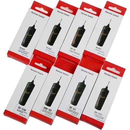 10 Pieces Camera Remote Control Shutter Release Switch Cable for Canon Nikon Sony Alpha NEX Panasonic Olympus DSLR