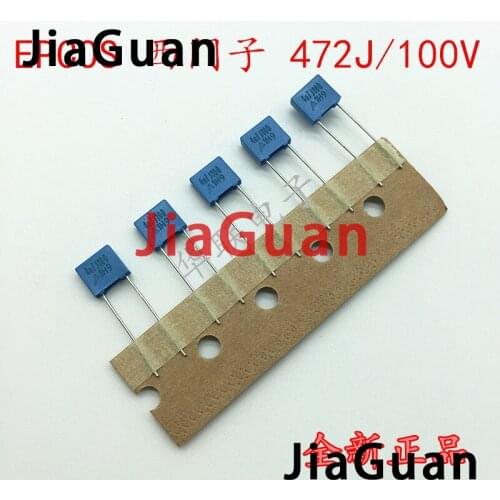 20PCS NEW EPCOS B32529C472J 4N7 100V PCM5 B32529 472/100V 0.0047uf/100v p5mm 4.7NF 100VDC 100V4.7NF 4n7J100 MKT