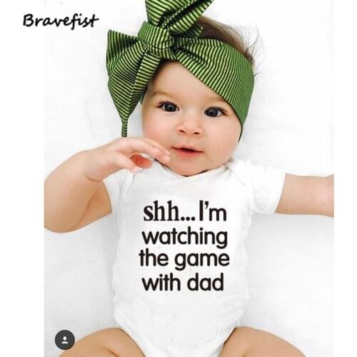 2018 Newborn Clothes Summer Baby Girls Romper Clothes Letters Bebes Outfit Cotton Jumpsut Baby Shorts Sleeves Children Clothing
