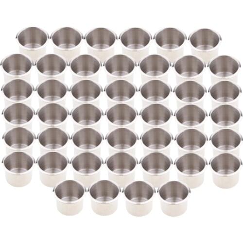 45 Pack Chrome Universal Cup Drink Holder For Boat Car Truck Motorhome