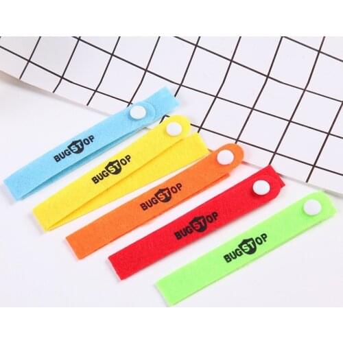 1PCs Colorful Environmental Protection Silicone Wristband Summer Mosquito Repellent Bracelet Anti-mosquito Band Effective Childr