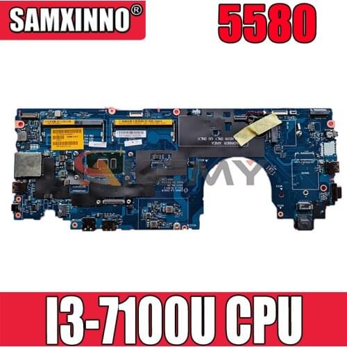 Akemy CDM80 LA-E091P I3-7100U FOR Dell Latitude 5580 Laptop Motherboard CN-0Y2K9C Y2K9C 0Y2K9C Mainboard NOTEBOOK PC 100%tested