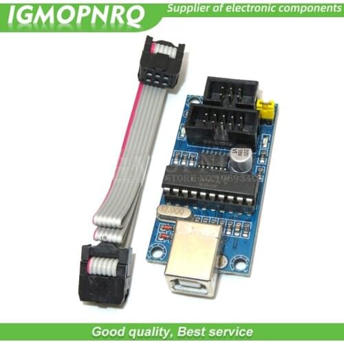 1PCS USBTiny USBtinyISP AVR ISP Programmer Bootloader For IDE Meag2560 UNO R3 With 10pin Programming Cable One