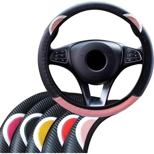 Car Accessories Cartoon Steering-Wheel Cover Braid On The Steering Wheel For Women Funda Volante Car Wheel Cover