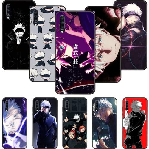 Phone Case For Samsung Galaxy A 50 51 71 70 7 5 10 20 30 40 41 21 S E Black Cover Shell Soft Waterproof Anime Jujutsu Kaisen