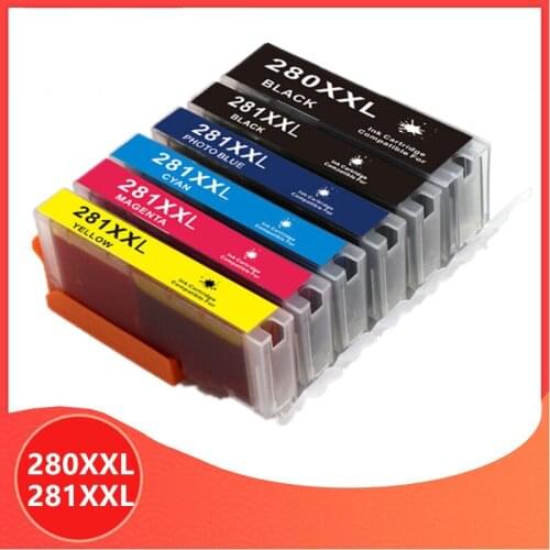 Compatible 280XXL 281XXL for Canon PGI-280 CLI-281 PGI280 CLI281 280xl Ink Cartridge PIXMA TR7520 TR8520 TS6120 TS8120 TS9120