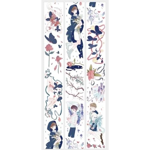 1 Loop 90cm Ripple Little Brother Insomnia Decorative Masking Tape