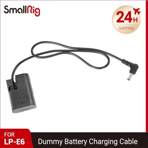 SmallRig DC5521 to LP-E6 Dummy Battery Charging Cable 2919