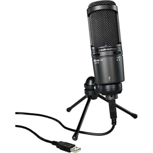 Original Audio-Technica AT2020USB+ AT2020 Condenser Microphone Set Professional Recording Live Singing Mobile Phone Special