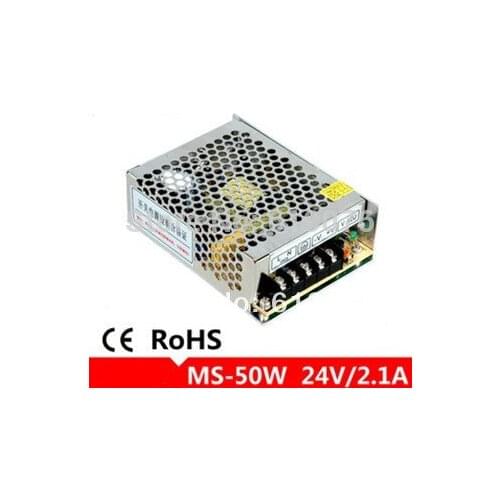 50W small size switch power supply 24V DC 2.1A power supply MS-50W-24 Mini type