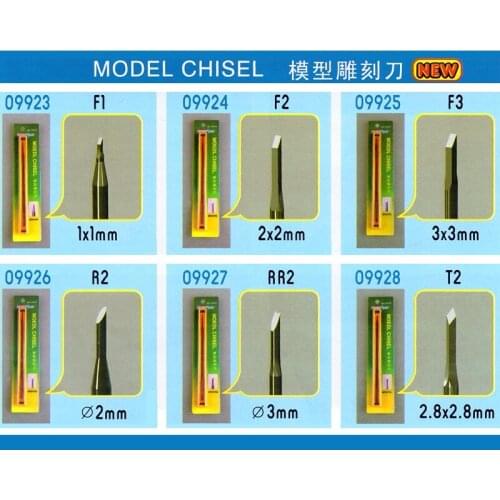 Trumpeter model burin/push broach (09923-09928)