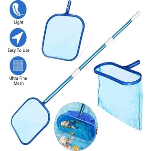 New Pool Deep Landing Net Set Leaf Net For Clear Pool Leaves And Debris Pool Cleaning Bold Telescopic Rod Skimmer Net