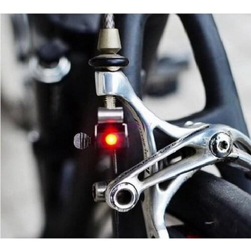 By dhl or fedex 500pcs new Bicycle Brake Lights LED Taillights Safety Warning Light Suitable For V Brake Disc Brake