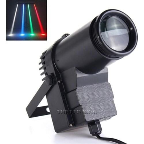 12W DMX RGBW LED Stage Light Pinspot Light Beam Spotlight 6CH Professional DISCO KTV DJ Stage Lighting Effect AC110-240V