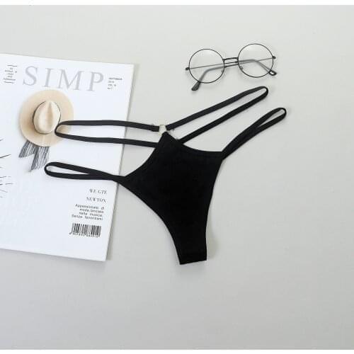 Sexy Solid Bikini Thong Swimwear Women Swimsuit Bottoms T-back Brazilian Swimming G-string Girl Panties Summer Underwear #YJ