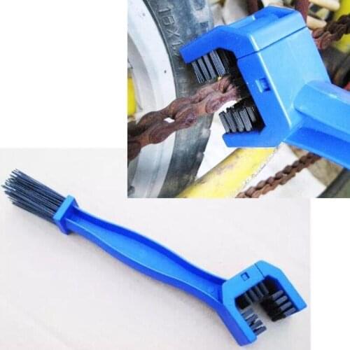 Motorcycle Bicycle Chain Clean Brush Cycling Gear Brush Cleaner Outdoor Cleaning Scrubber Dust Removal Tool Wh