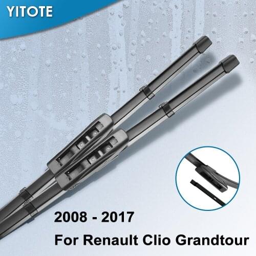 YITOTE Wiper Blades for Renault Clio Grandtour III / IV 24"&16" Bayonet Arms 2008 2009 2010 2011 2012 2013 2014 2015 2016 2017