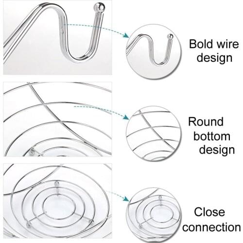 2 in 1 Banana Hanger Fruit Bowl Iron Holder Storage Basket Stand Hook Kitchen Storage xobw