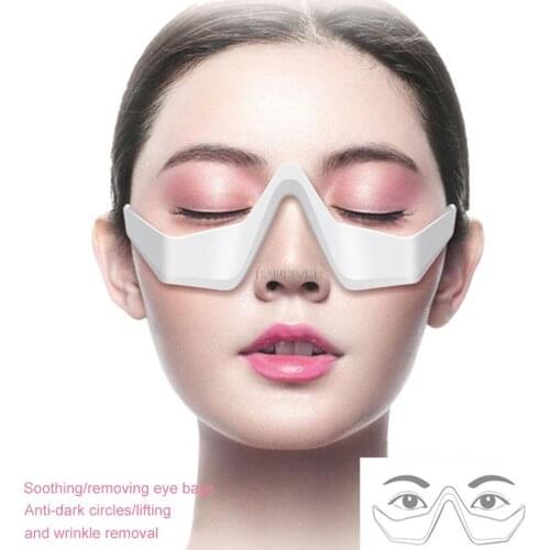 Vibration Eye Massager Rechargeable Eye Therapy Massager With 3 Intensity Settings For Relieve Dark Circles Wrinkle Fatigue