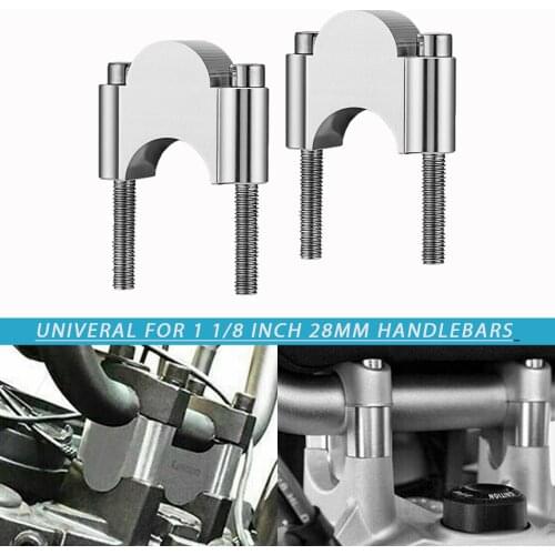 Motorcycle Handlebar Riser Bar Mount Handle Clamp 1 1/8" Bar Clamps Universal For BMW R1200gs For Honda For YAMAHA MT07 MT09